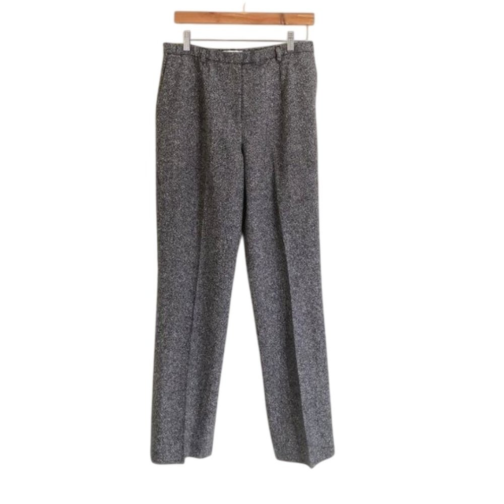 Pendleton Wool‎ Silk Blend Tweed Straight Leg Pants Gray Size 8